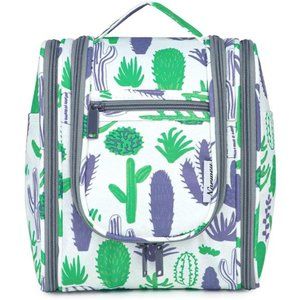 Hanging Travel Toiletry Bag Cosmetic Make up Organizer for Women Cactus Bag